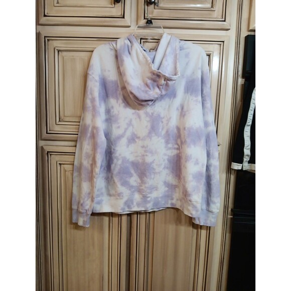 The Simpsons Lisa Hooded Sweatshirt White Purple Tie Dye‎ Saxophone L - Large - Picture 3 of 4